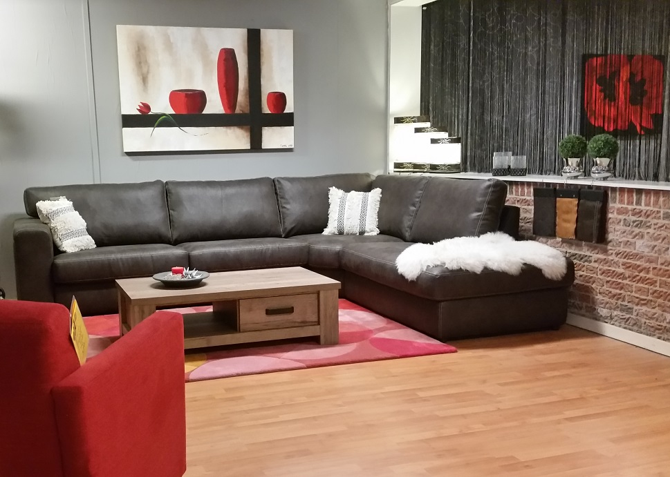 Bankstel in Gazelle leder - Pronk en van Leeuwen